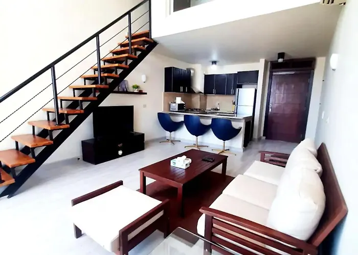 Designer Loft Mit Grandiosem Meerblick Am Roten Apartment Hurghada